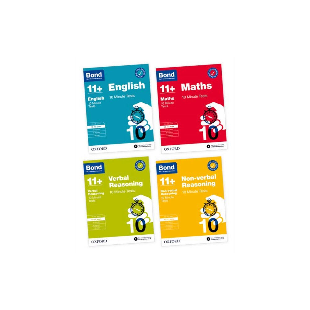 Oxford University Press Bond 11+ 10 Minute Tests 10-11+ years Pack: Ready for the 2025 exam (for GL Assessment & other 11 plus exams) (häftad, e...