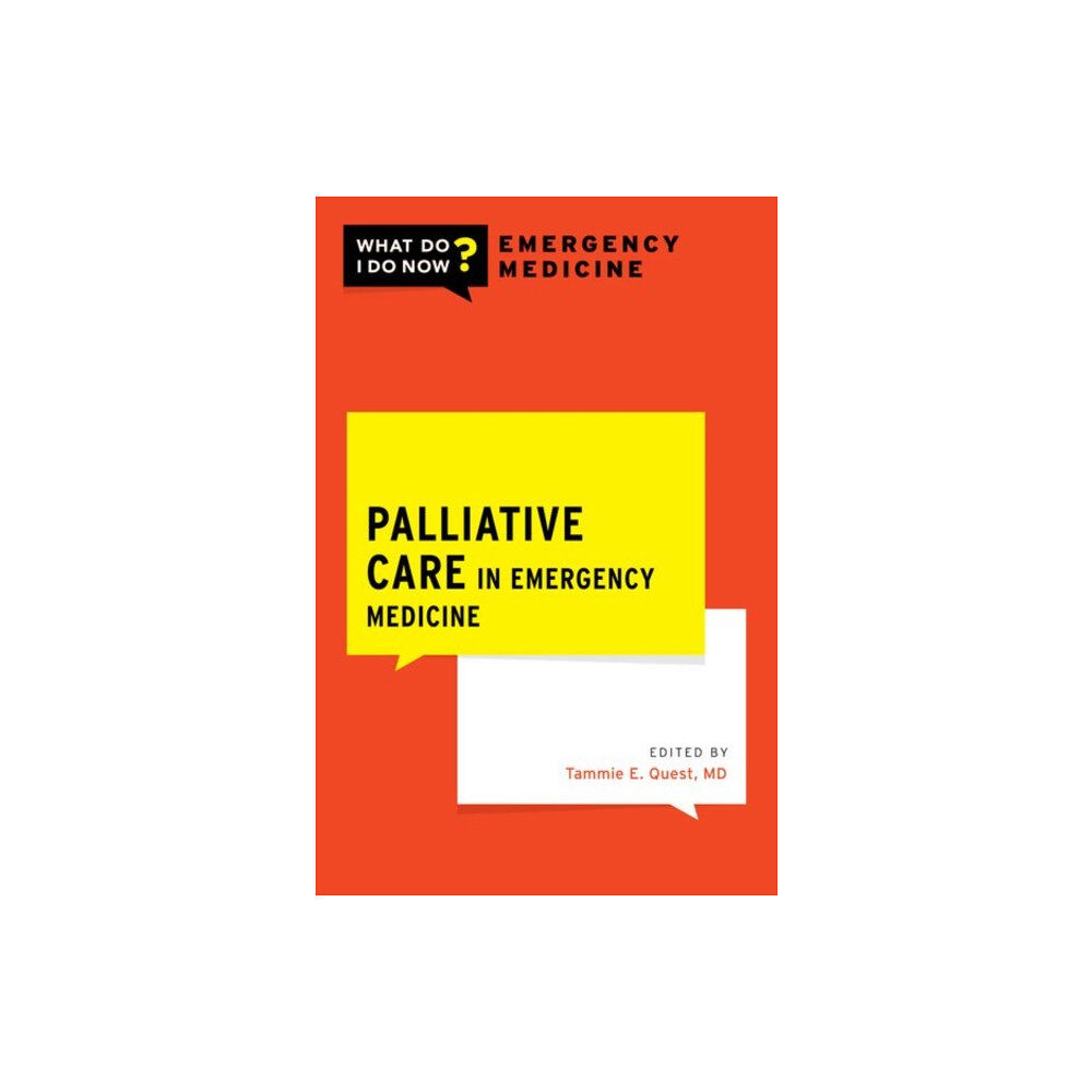 Oxford University Press Inc Palliative Care in Emergency Medicine (häftad, eng)