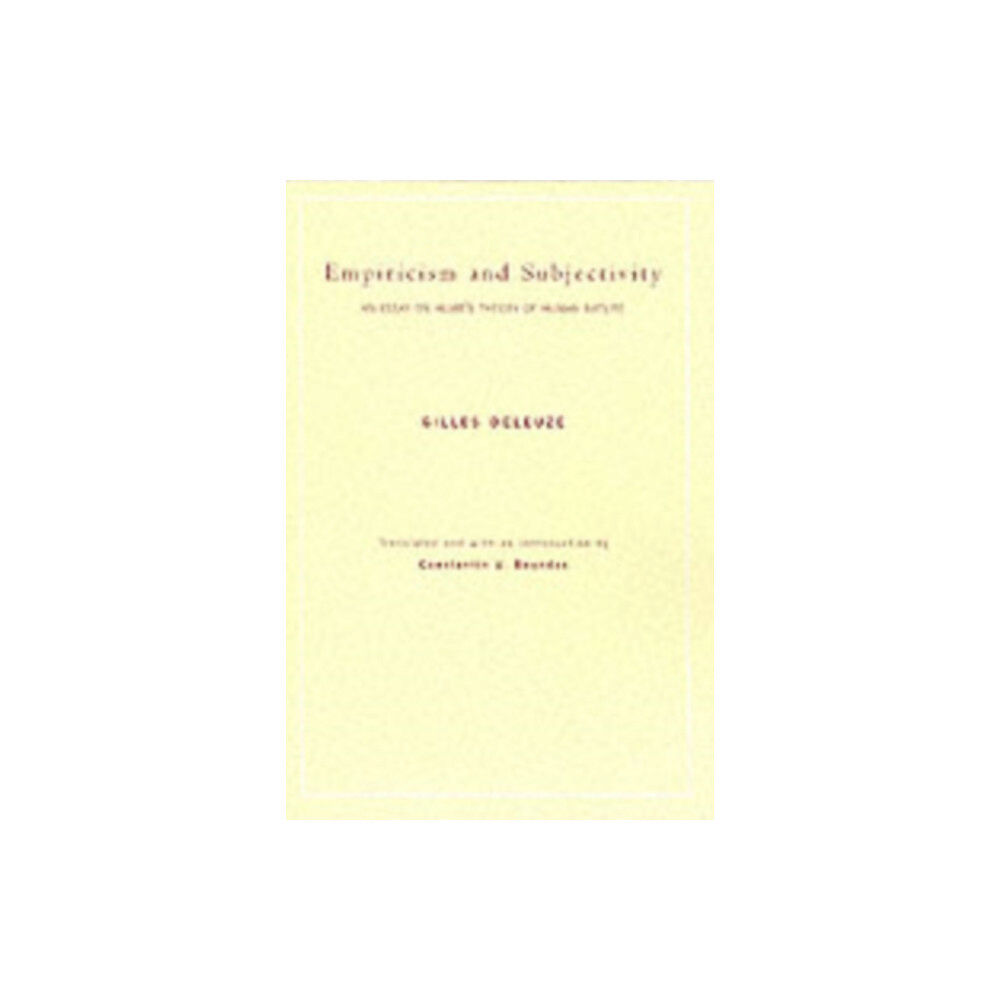 Columbia university press Empiricism and Subjectivity (häftad, eng)