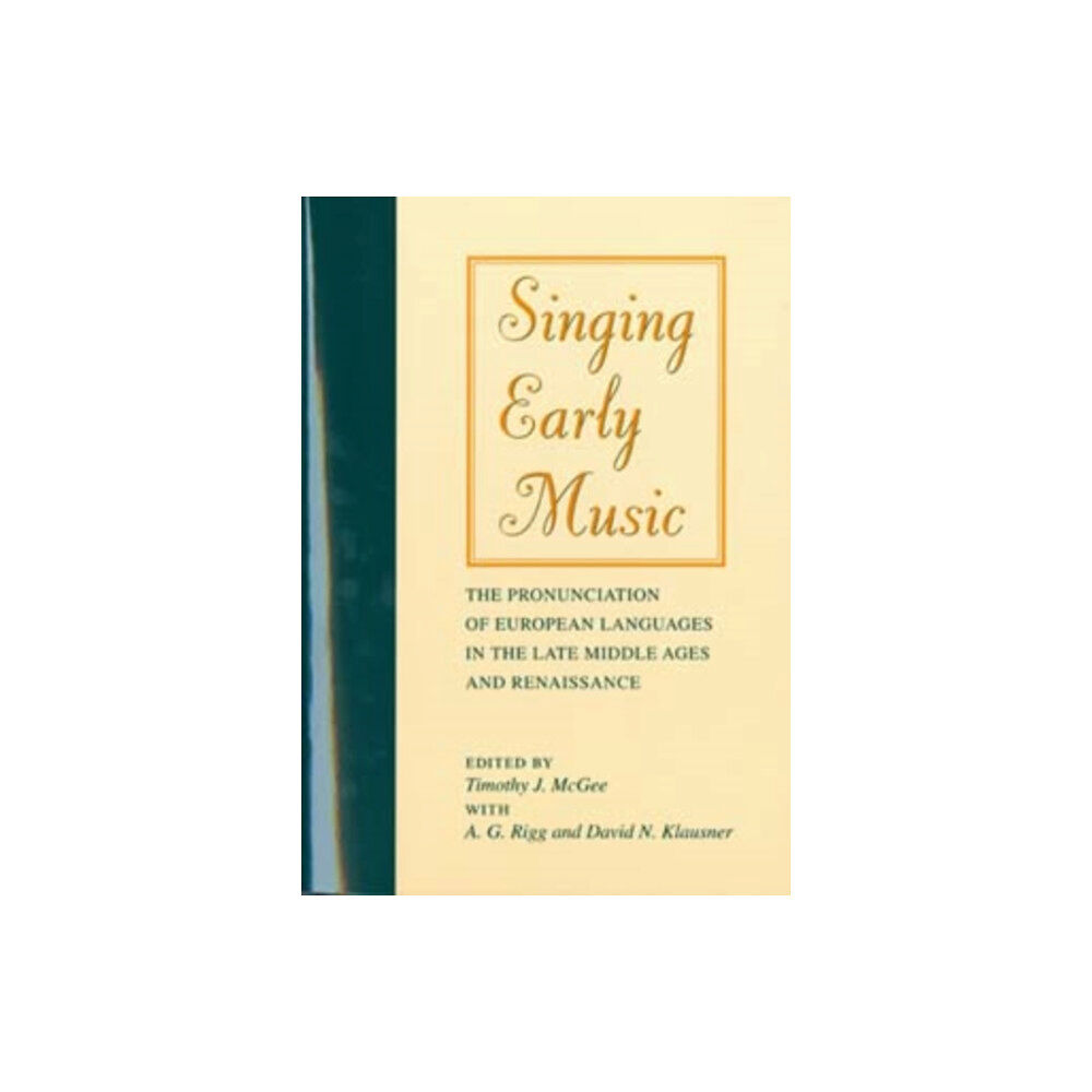 Indiana university press Singing Early Music (häftad, eng)