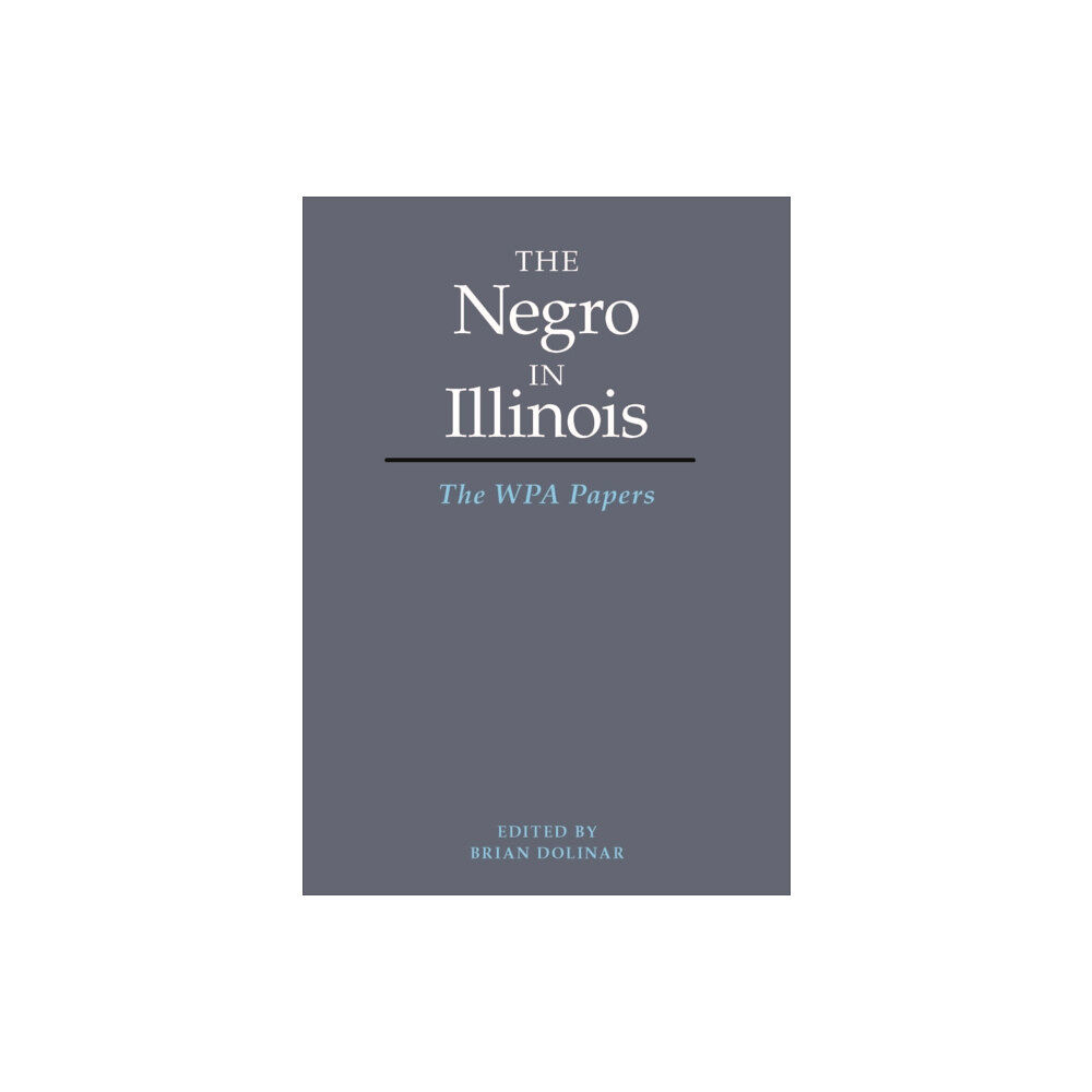 University of illinois press The Negro in Illinois (häftad, eng)