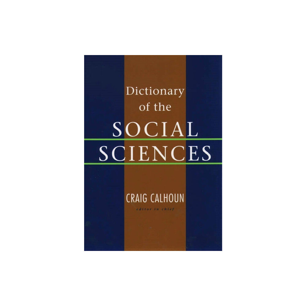 Oxford University Press Inc Dictionary of the Social Sciences (inbunden, eng)