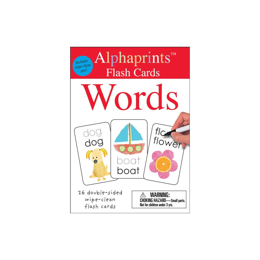 St. Martin's Publishing Group Alphaprints: Wipe Clean Flash Cards Words (bok, board book, eng)