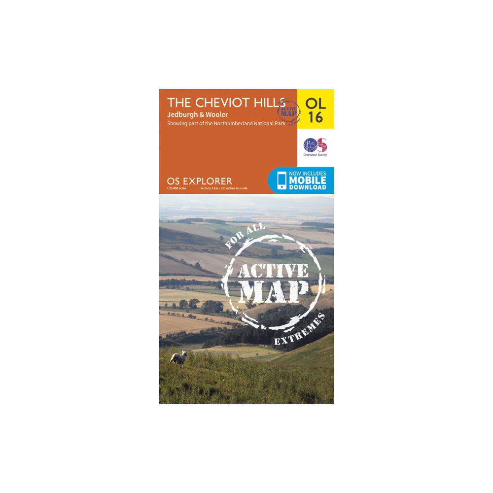 Ordnance Survey The Cheviot Hills, Jedburgh & Wooler