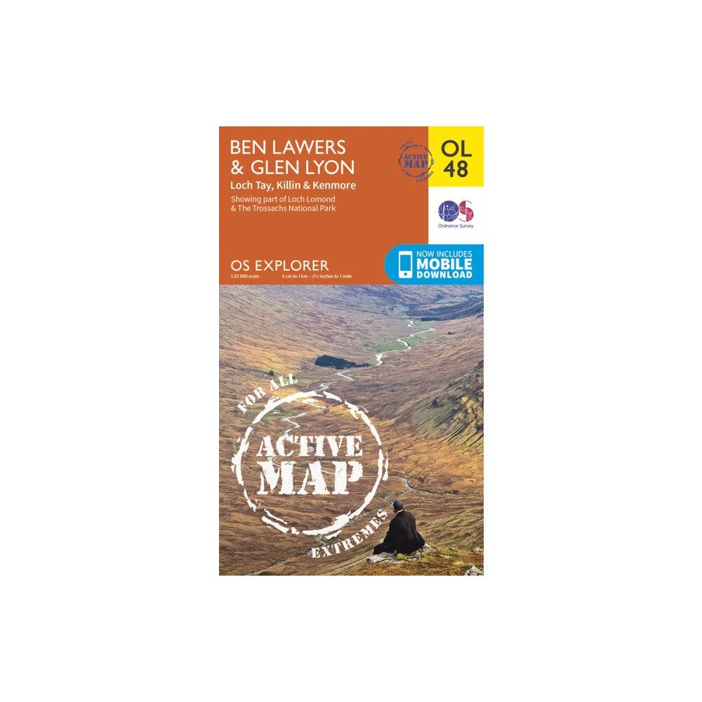 Ordnance Survey Ben Lawers & Glen Lyon, Loch Tay, Killin & Kenmore