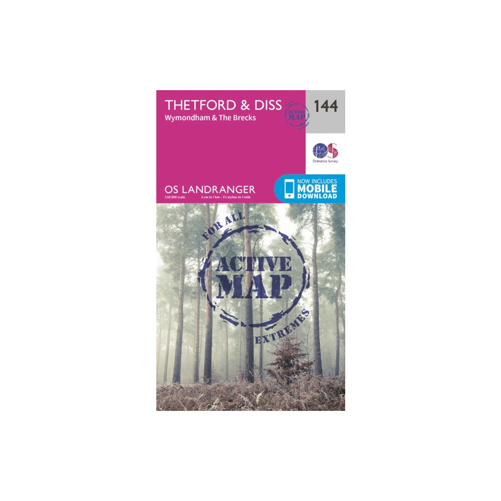 Ordnance Survey Thetford & Diss, Breckland & Wymondham