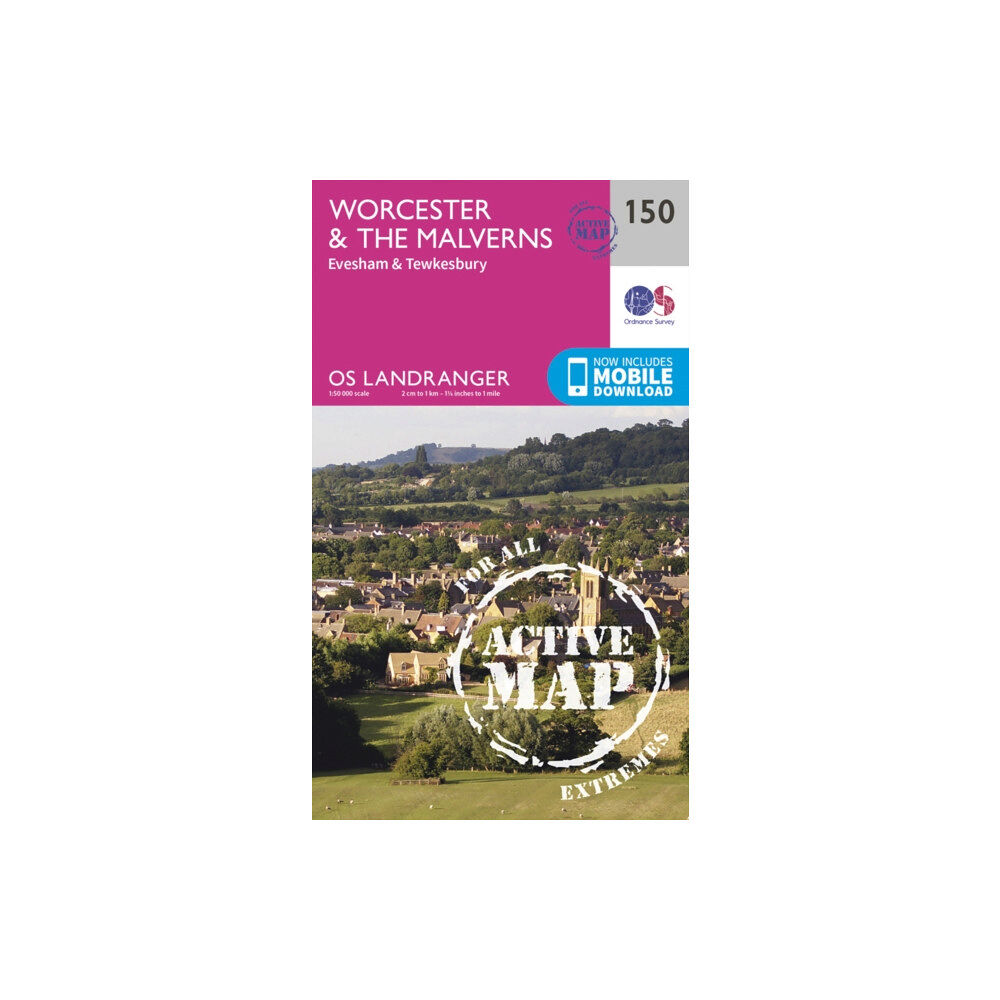 Ordnance Survey Worcester & the Malverns, Evesham & Tewkesbury