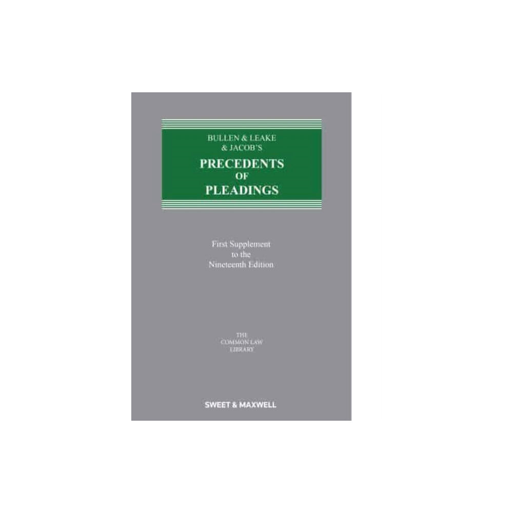 Sweet & Maxwell Ltd Bullen & Leake & Jacob's Precedents of Pleadings (häftad, eng)