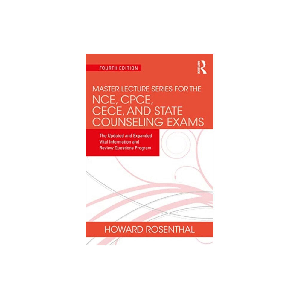 Taylor & francis ltd Master Lecture Series for the NCE, CPCE, CECE, and State Counseling Exams (häftad, eng)