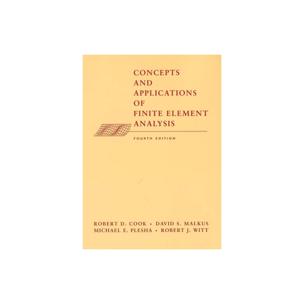 John Wiley & Sons Inc Concepts and Applications of Finite Element Analysis (inbunden, eng)