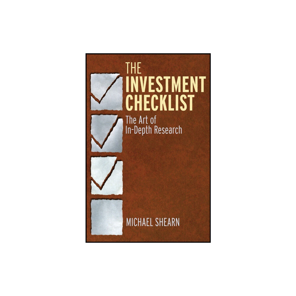 John Wiley & Sons Inc The Investment Checklist (inbunden, eng)