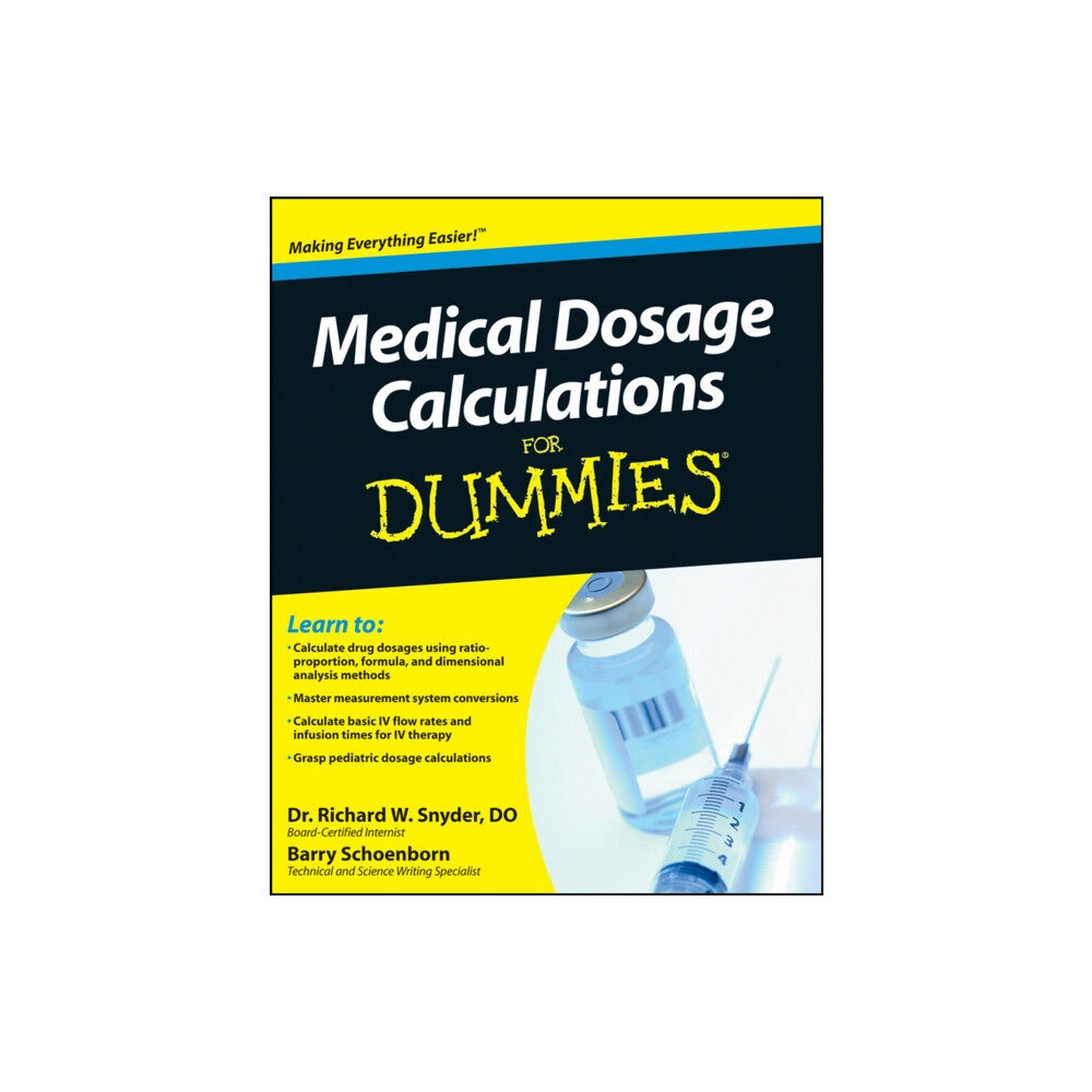 John Wiley & Sons Inc Medical Dosage Calculations For Dummies (häftad, eng)