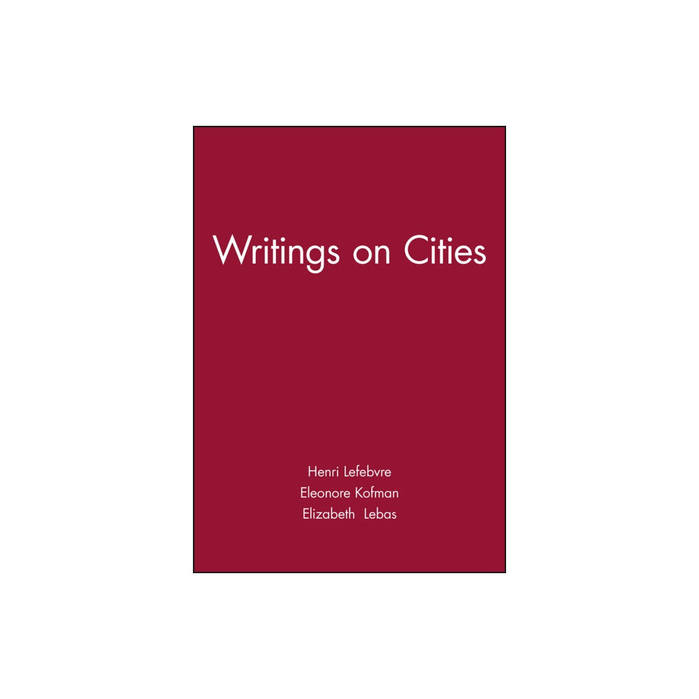 John Wiley And Sons Ltd Writings on Cities (häftad, eng)