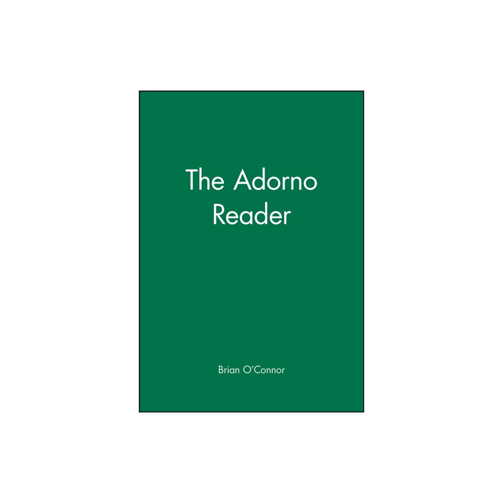 John Wiley And Sons Ltd The Adorno Reader (häftad, eng)