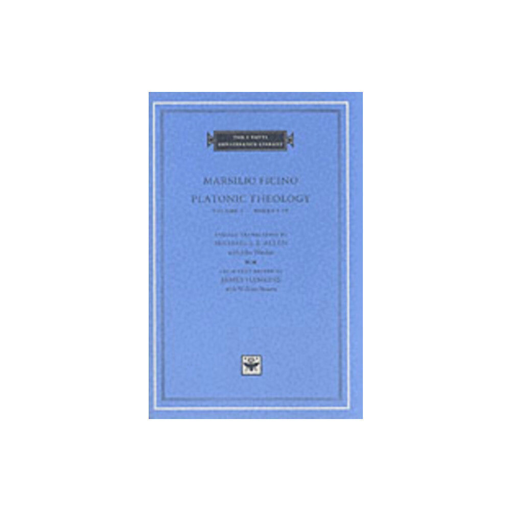 Harvard university press Platonic Theology (inbunden, eng)