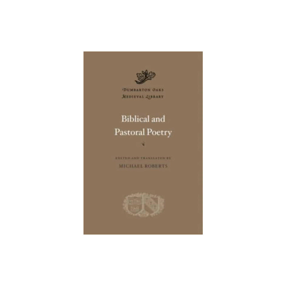 Harvard university press Biblical and Pastoral Poetry (inbunden, eng)