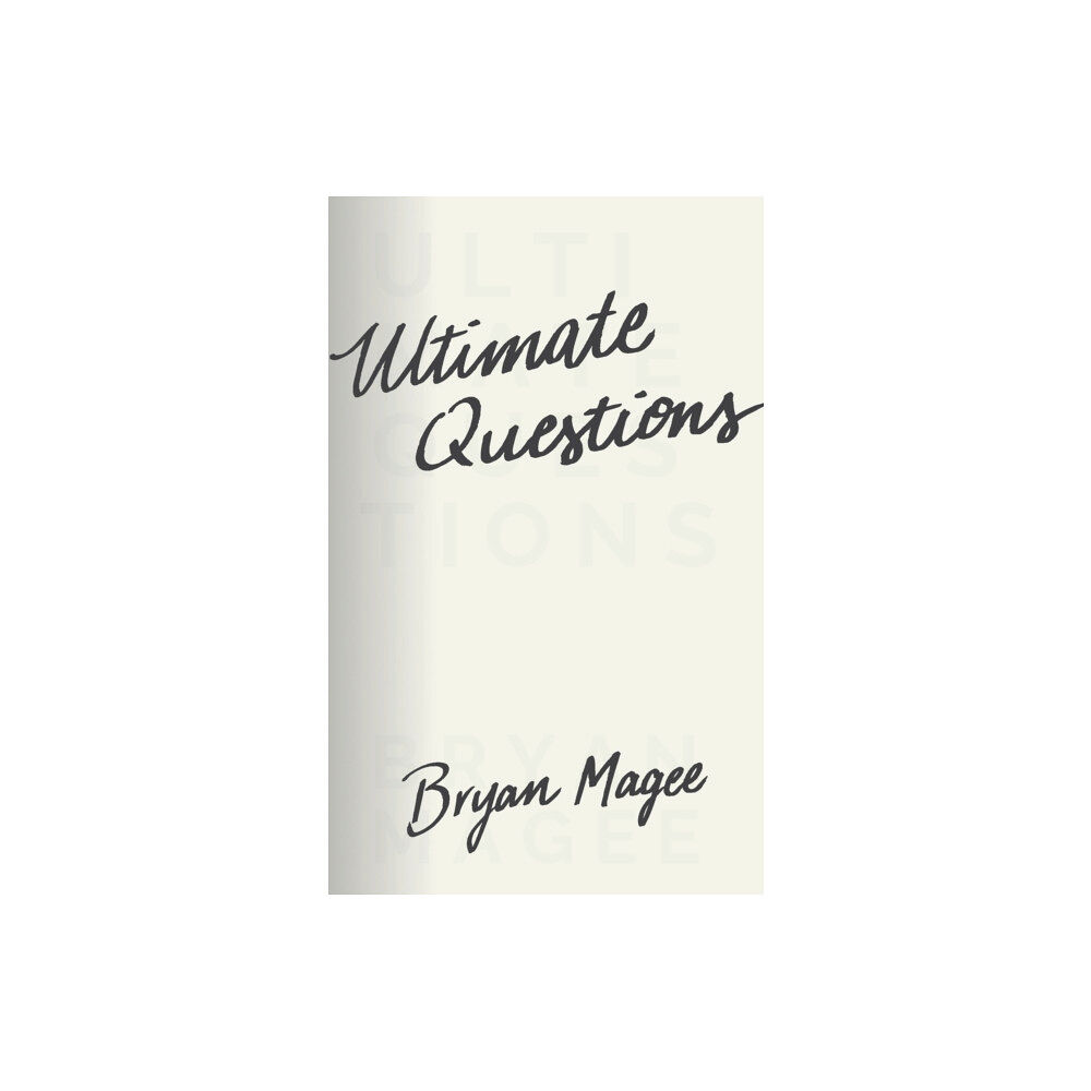 Princeton University Press Ultimate Questions (häftad, eng)