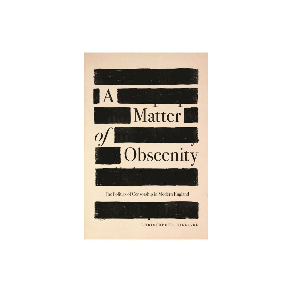 Princeton University Press A Matter of Obscenity (inbunden, eng)