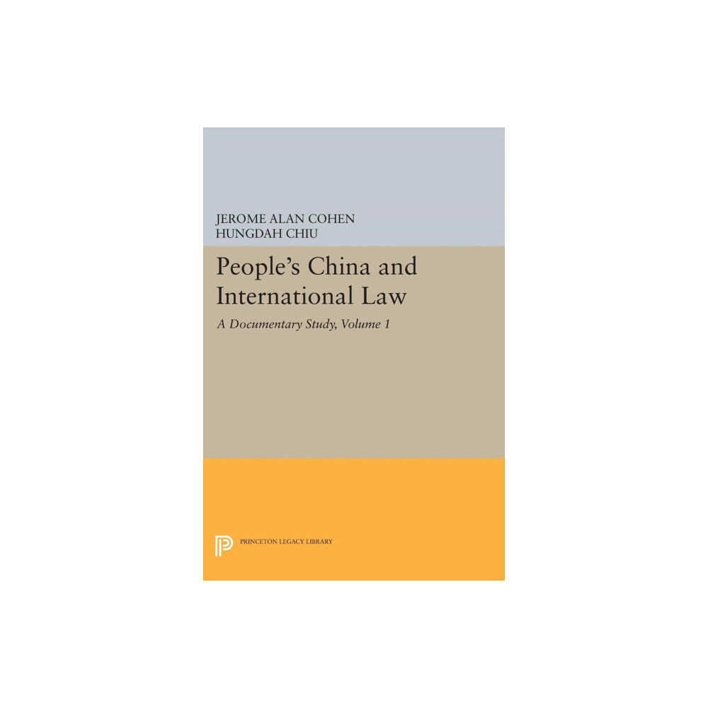 Princeton University Press People's China and International Law, Volume 1 (häftad, eng)