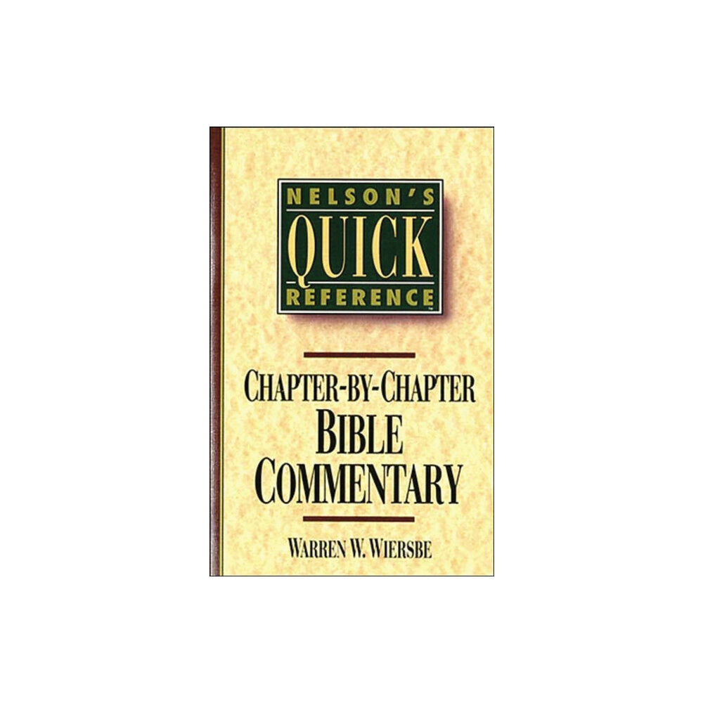 Thomas nelson publishers Nelson's Quick Reference Chapter-by-Chapter Bible Commentary (häftad, eng)