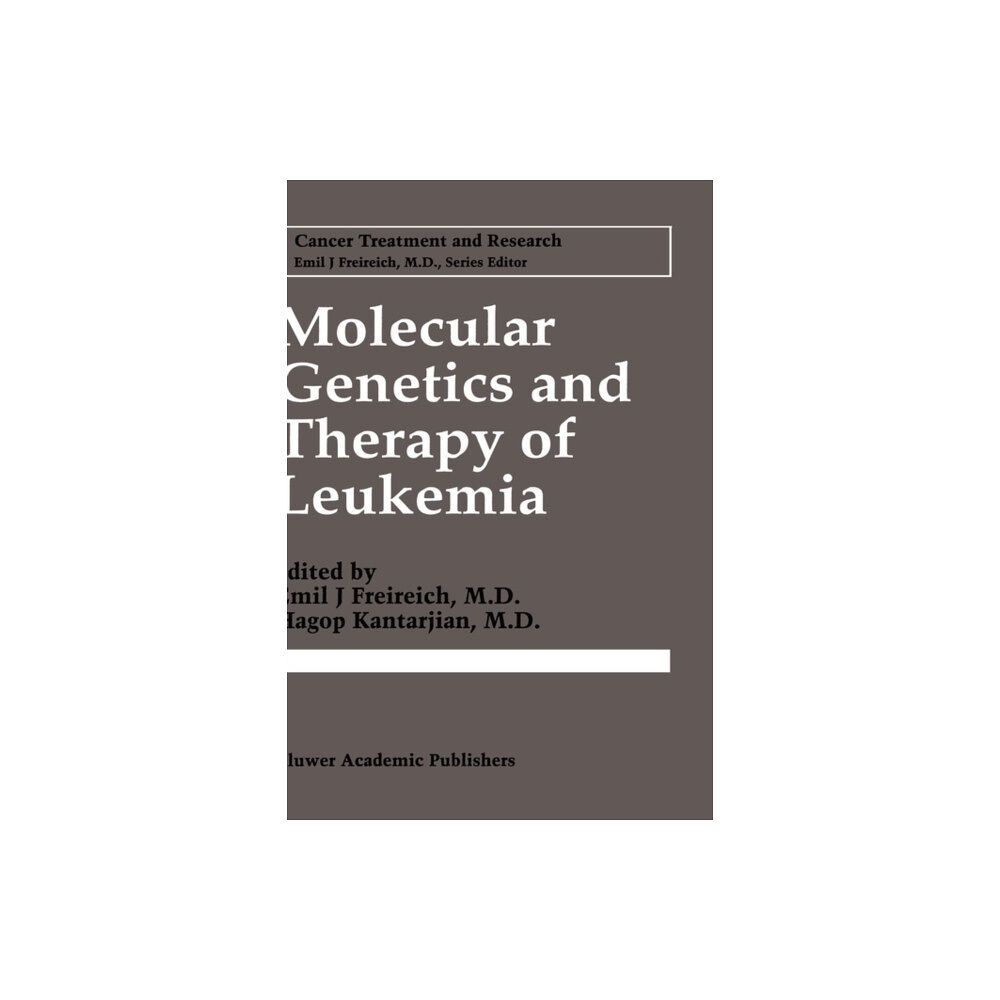 SPRINGER Molecular Genetics and Therapy of Leukemia (inbunden, eng)