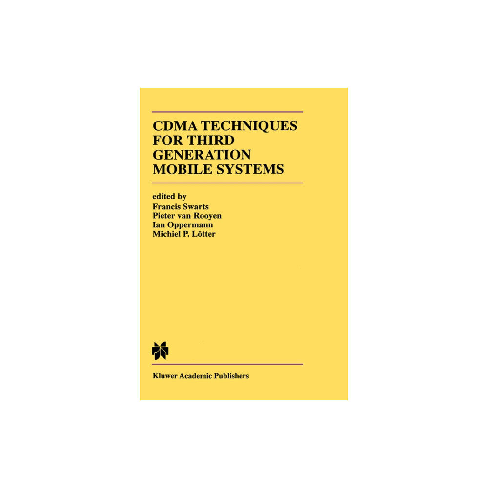 SPRINGER CDMA Techniques for Third Generation Mobile Systems (inbunden, eng)