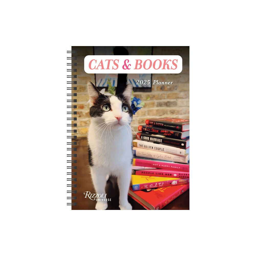 Universe Publishing Cats & Books 16-Month 2025 Planner Calendar