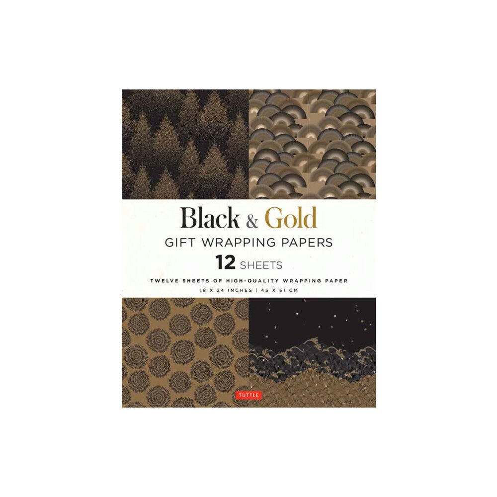 Tuttle Publishing Black & Gold Gift Wrapping Papers - 12 Sheets (häftad, eng)