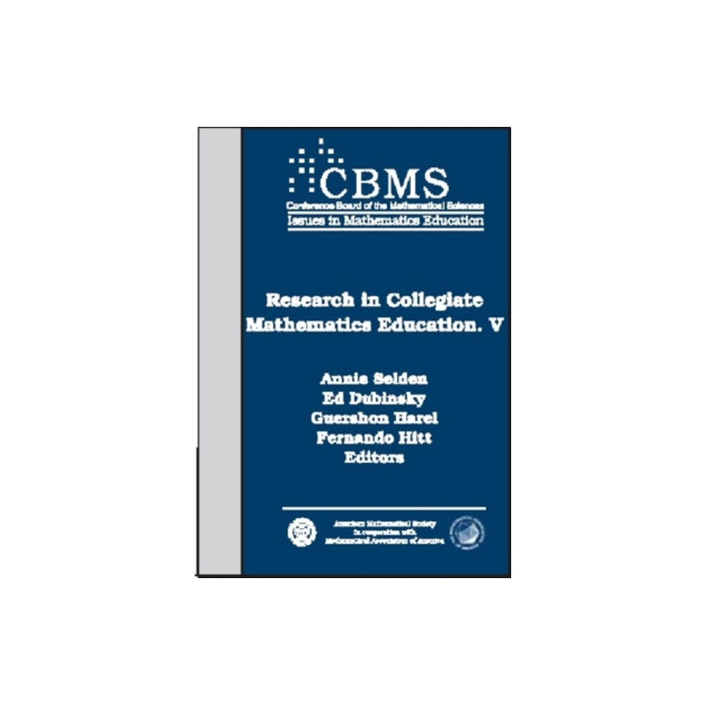 American Mathematical Society Research in Collegiate Mathematics Education V (häftad, eng)