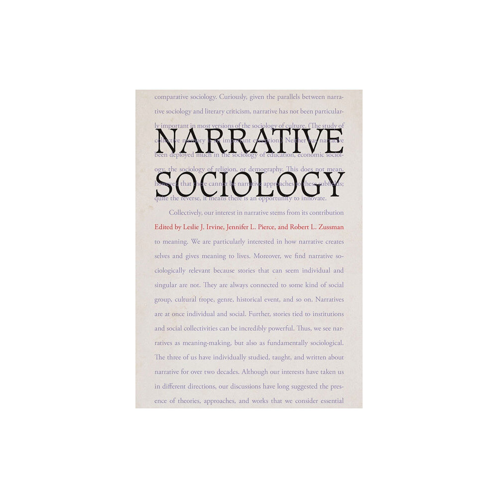 Vanderbilt University Press Narrative Sociology (häftad, eng)