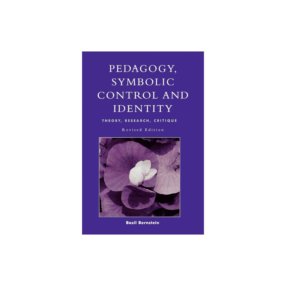 Rowman & littlefield Pedagogy, Symbolic Control, and Identity (häftad, eng)