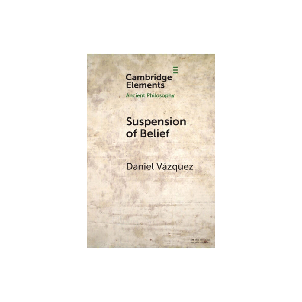 Cambridge University Press Suspension of Belief (häftad, eng)