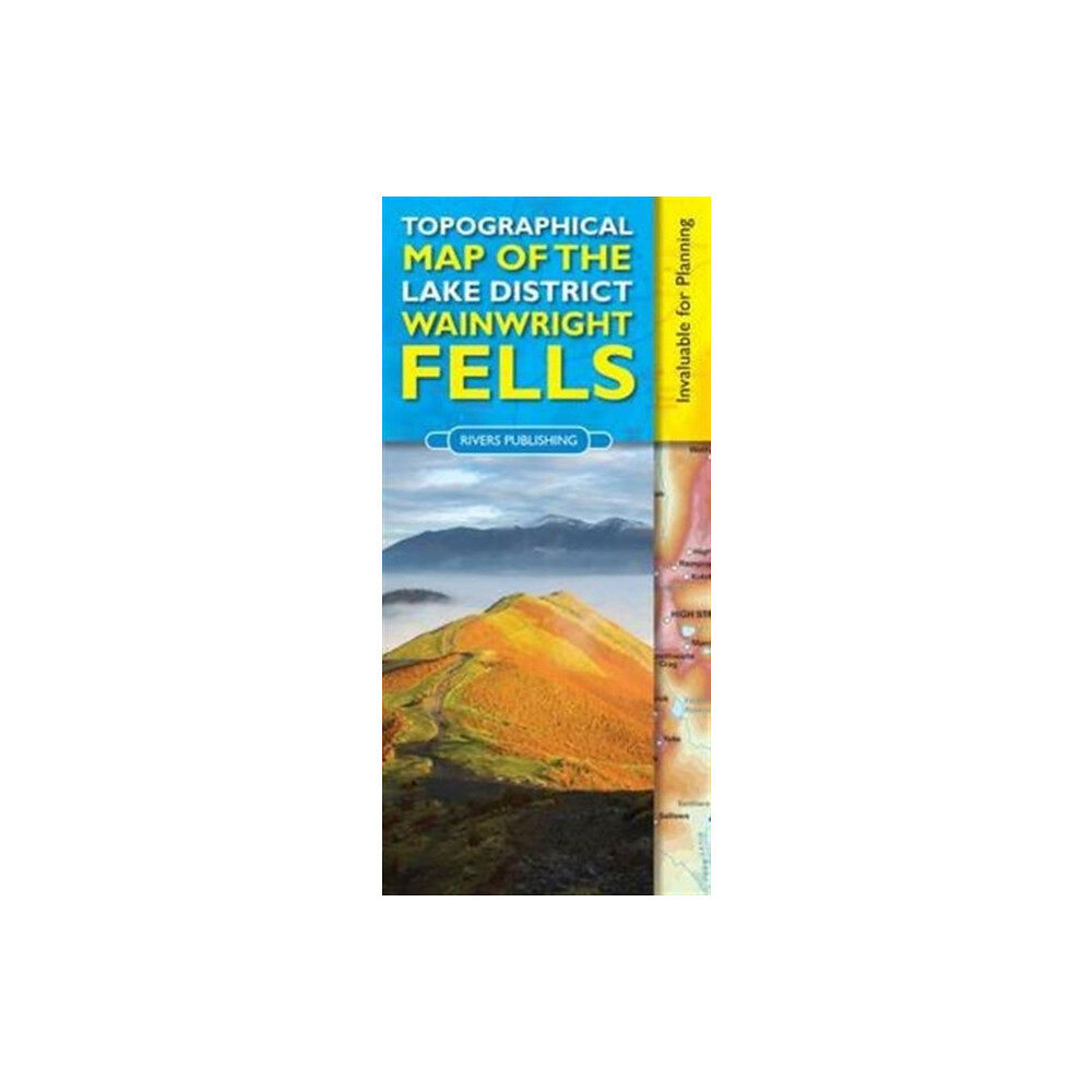 Rivers Publishing UK Topographical Map of the Lake District Wainwright Fells