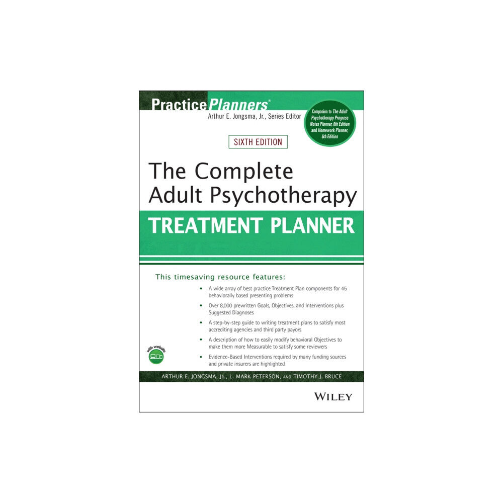 John Wiley & Sons Inc The Complete Adult Psychotherapy Treatment Planner (häftad, eng)