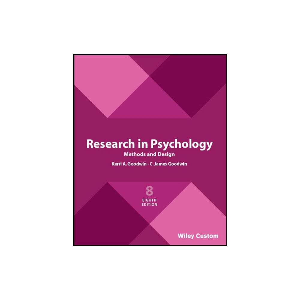 John Wiley & Sons Inc Research in Psychology Methods and Design 8e (häftad, eng)