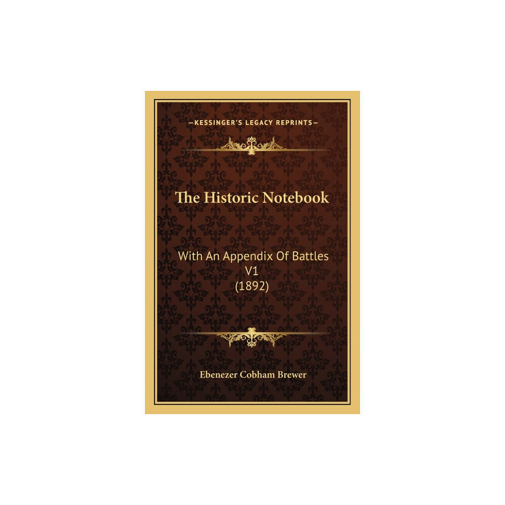 END OF LINE CLEARANCE BOOK HISTORIC NOTEBOOK (häftad, eng)