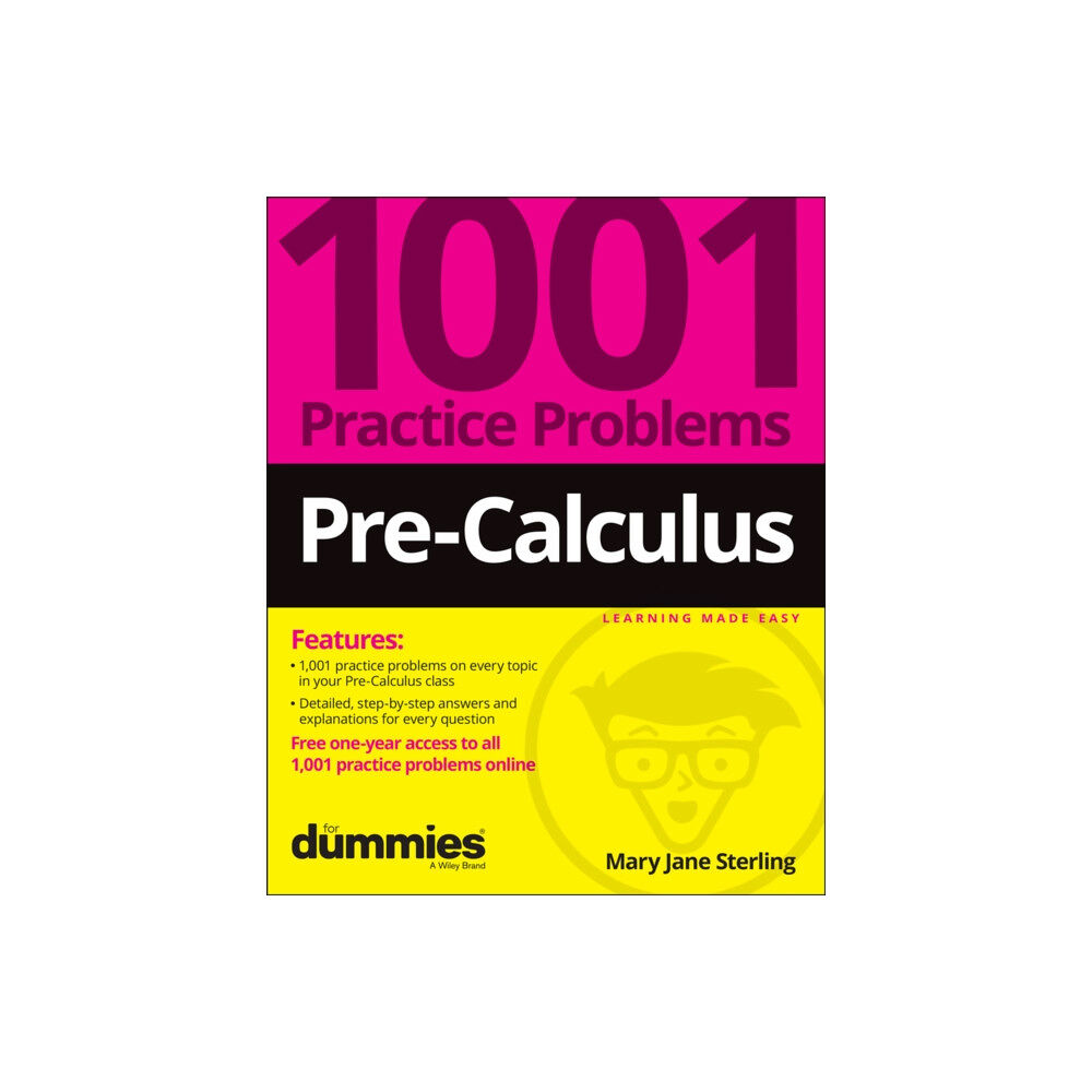 John Wiley & Sons Inc Pre-Calculus: 1001 Practice Problems For Dummies (+ Free Online Practice) (häftad, eng)