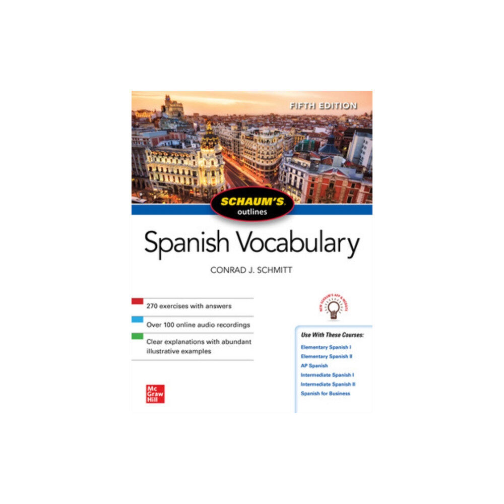 McGraw-Hill Education Schaum's Outline of Spanish Vocabulary, Fifth Edition (häftad, eng)