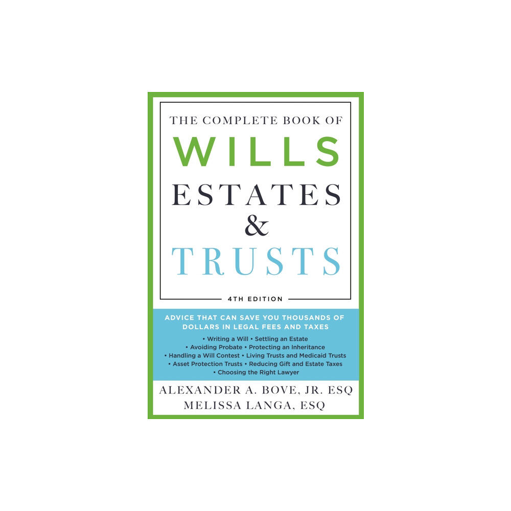 St. Martin's Publishing Group The Complete Book of Wills, Estates & Trusts (4th Edition) (häftad, eng)