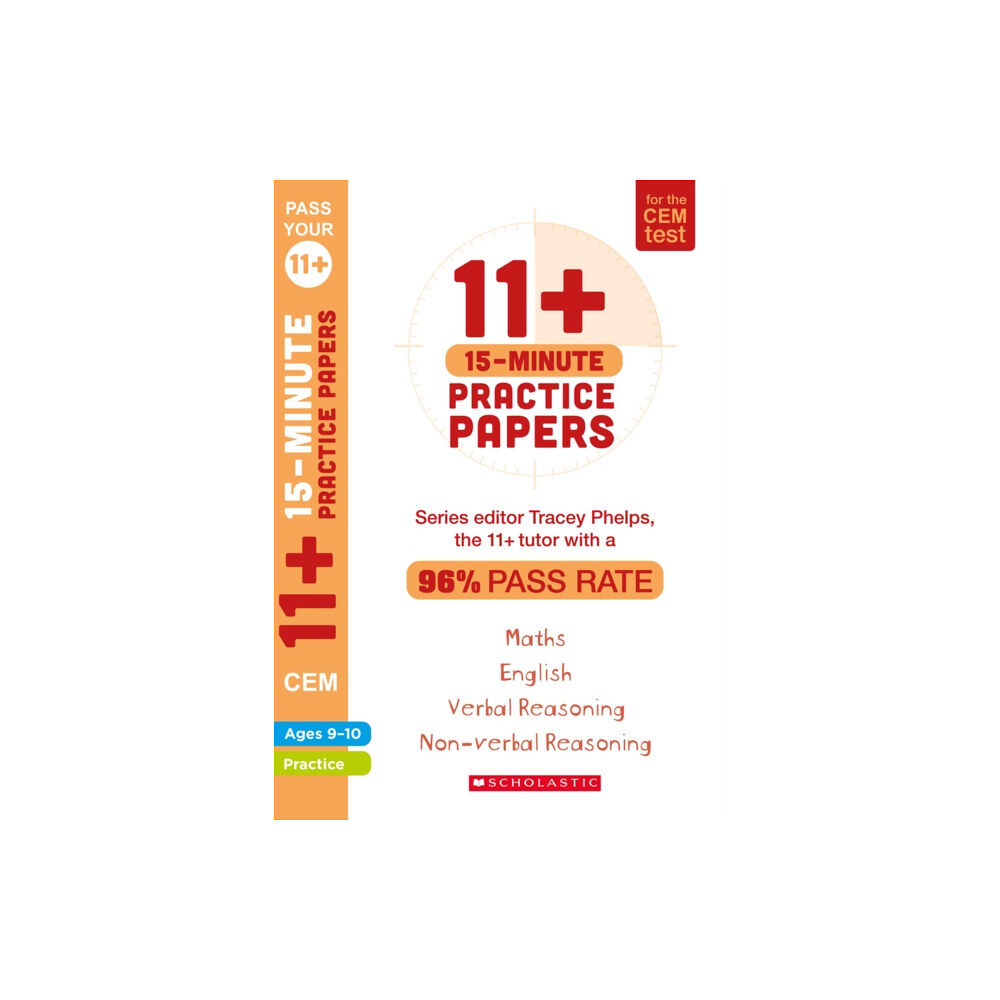 Scholastic 11+ 15-Minute Practice Papers for the CEM Test Ages 9-10 (häftad, eng)