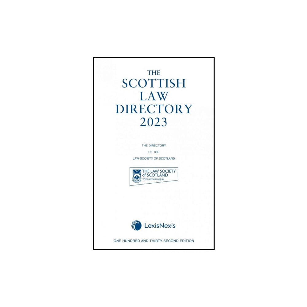 LexisNexis UK The Scottish Law Directory: The White Book 2023 (inbunden, eng)