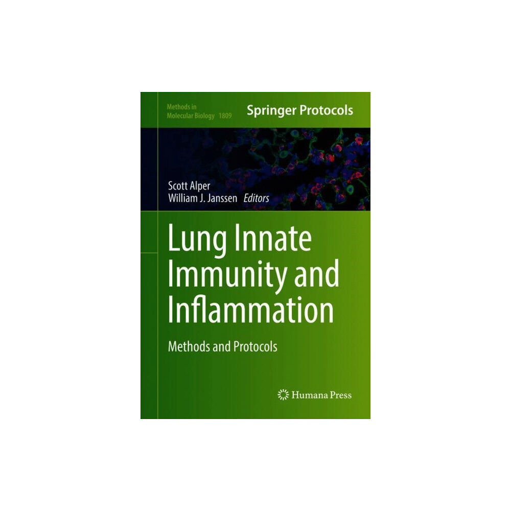 Humana Press Inc. Lung Innate Immunity and Inflammation (inbunden, eng)