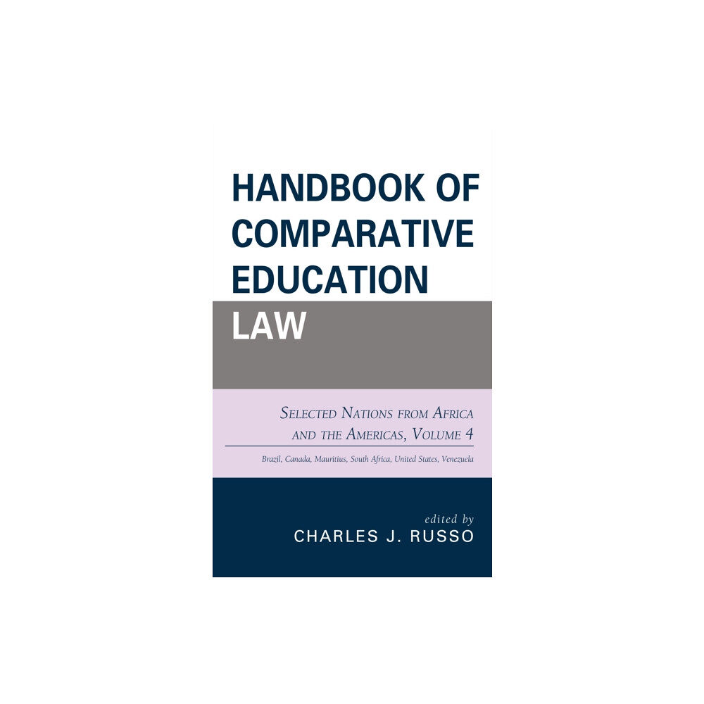 Rowman & littlefield Handbook of Comparative Education Law (häftad, eng)