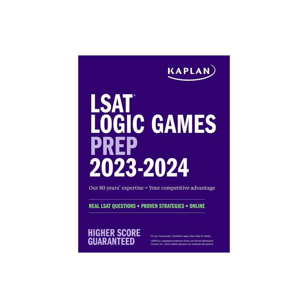 Kaplan Publishing LSAT Logic Games Prep 2023: Real LSAT Questions + Proven Strategies + Online (häftad, eng)