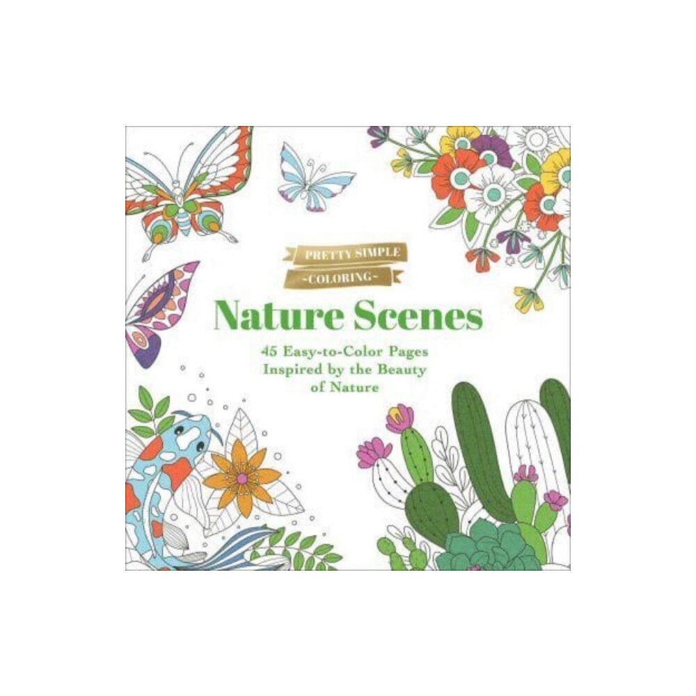 Adams Media Corporation Pretty Simple Coloring: Nature Scenes (häftad, eng)