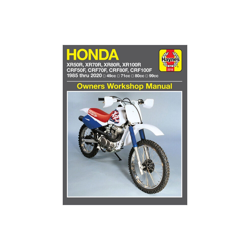 Haynes Manuals Inc Honda XR50R, XR70R, XR80R, XR100R, CRF50F, CRF70F, CRF80F, CRF100F (85-20) (häftad, eng)