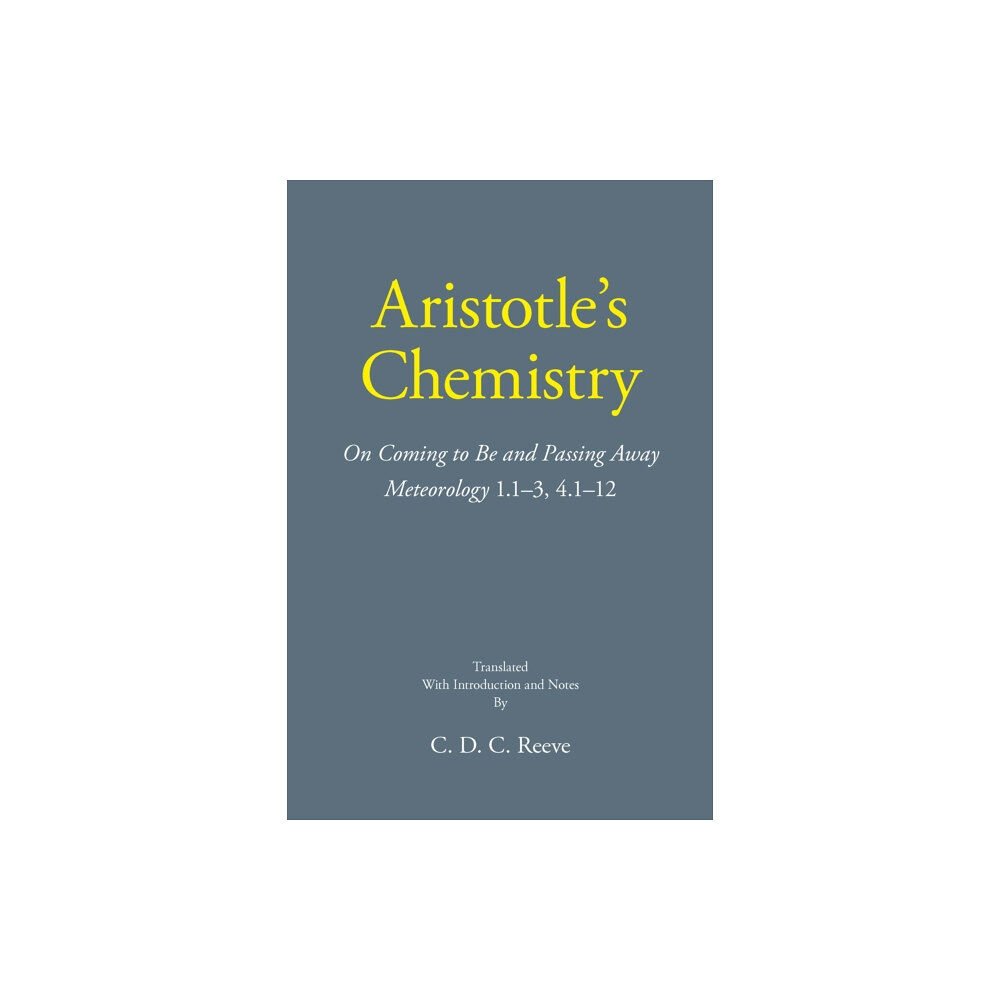 Hackett Publishing Co, Inc Aristotle's Chemistry (häftad, eng)