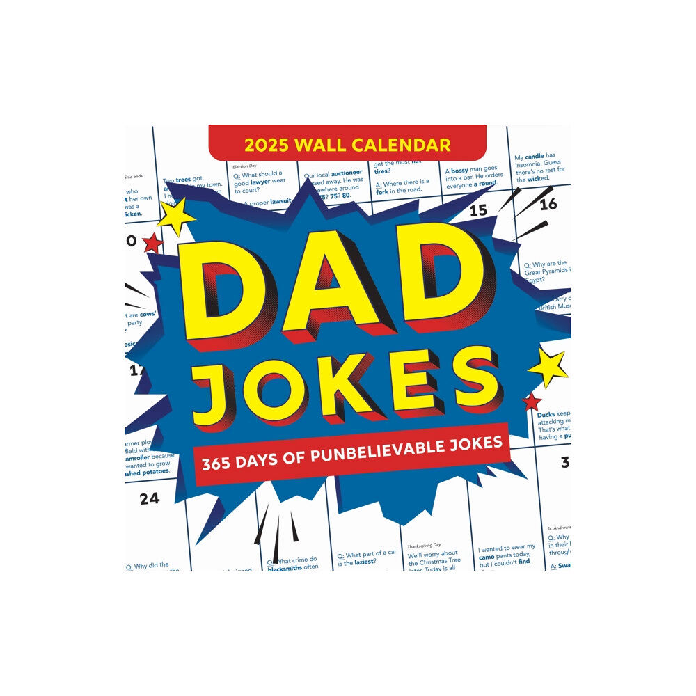 Sourcebooks, Inc 2025 Dad Jokes Wall Calendar