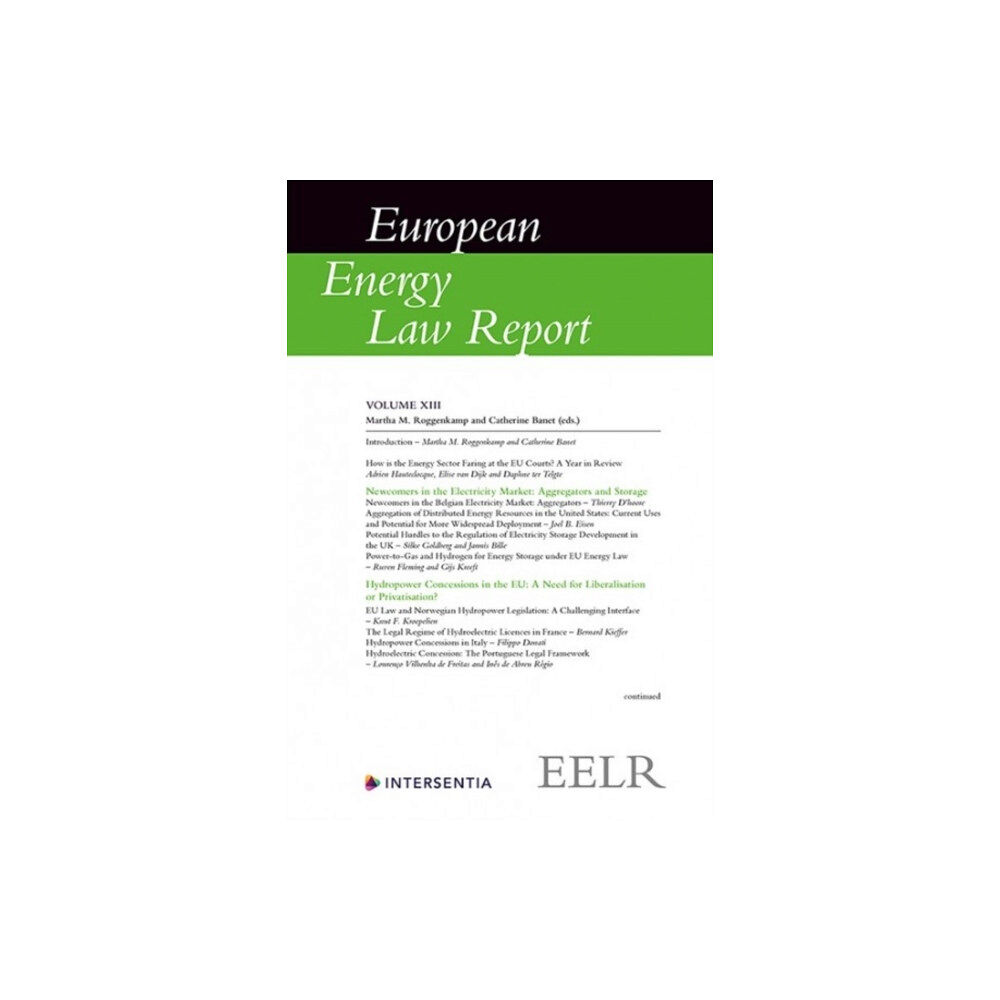 Intersentia Ltd European Energy Law Report XIII (häftad, eng)