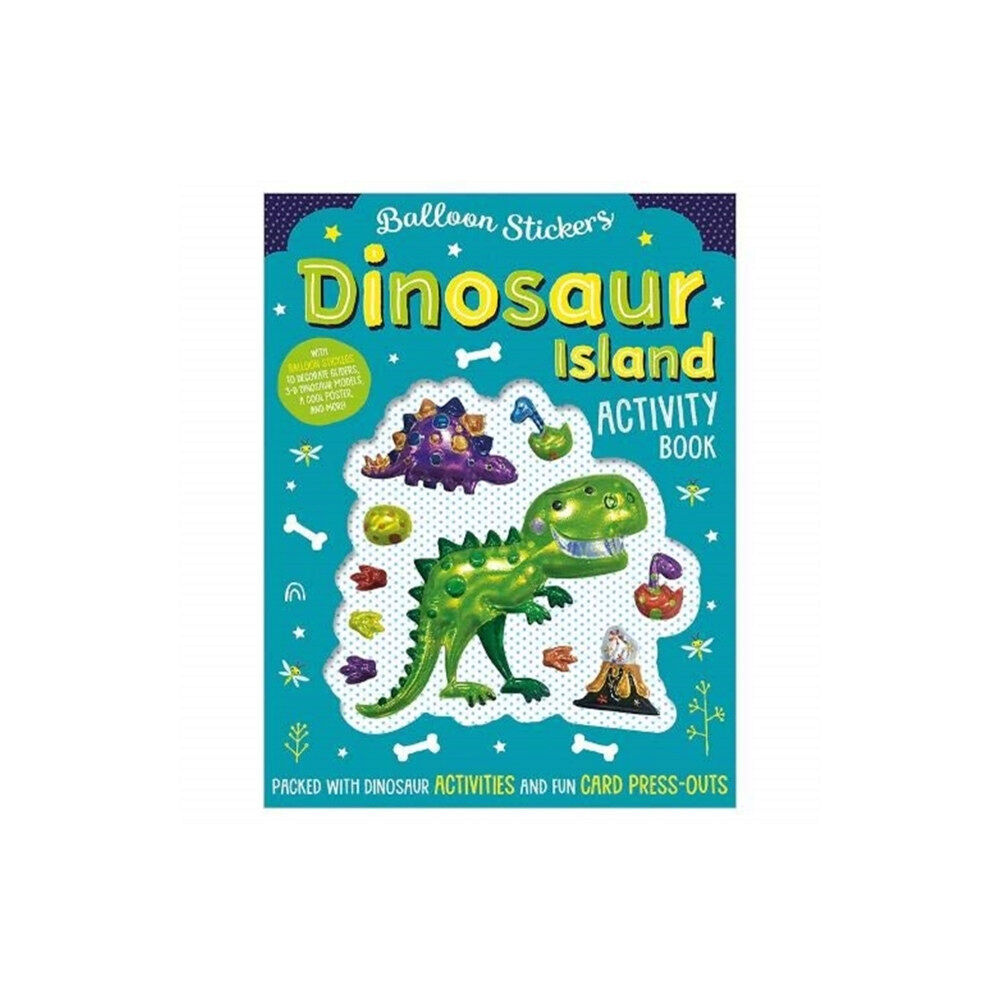 MAKE BELIEVE IDEAS Balloon Sticker Activity Books - Dinosaur Island (häftad, eng)